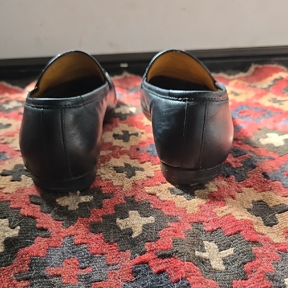 Gucci Black Leather Loafers Horsebit Authentic - Picture 4 of 16